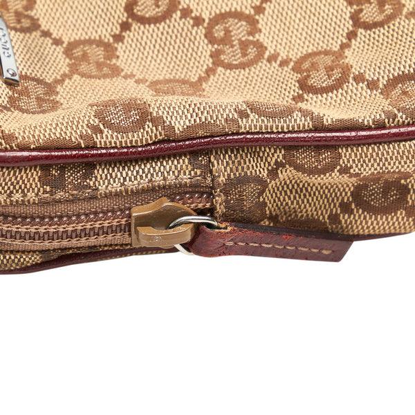 グッチ GGキャンバス 115249 ベージュ レッド キャンバス レザー シガレットケース レディース GUCCI 【中古】