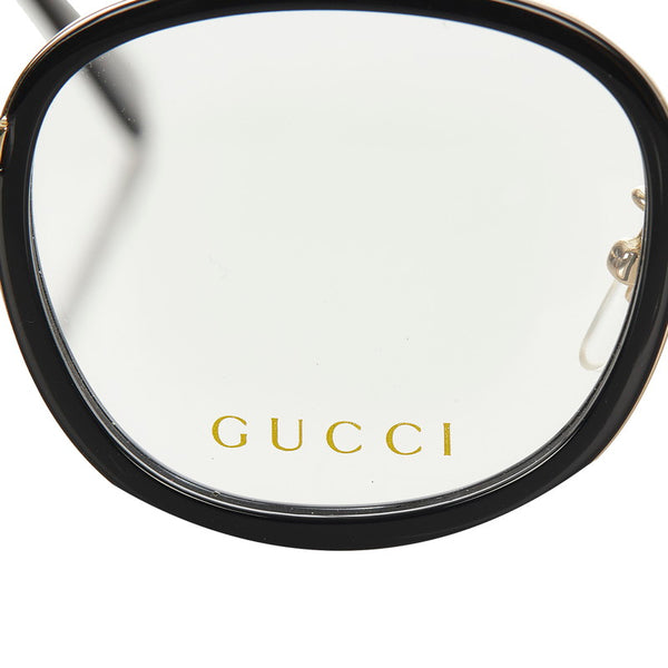 グッチ GG0110 ブラック ゴールド プラスチック サングラス レディース GUCCI 【中古】