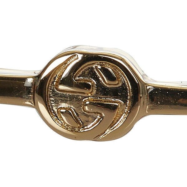 グッチ GG0110 ブラック ゴールド プラスチック サングラス レディース GUCCI 【中古】