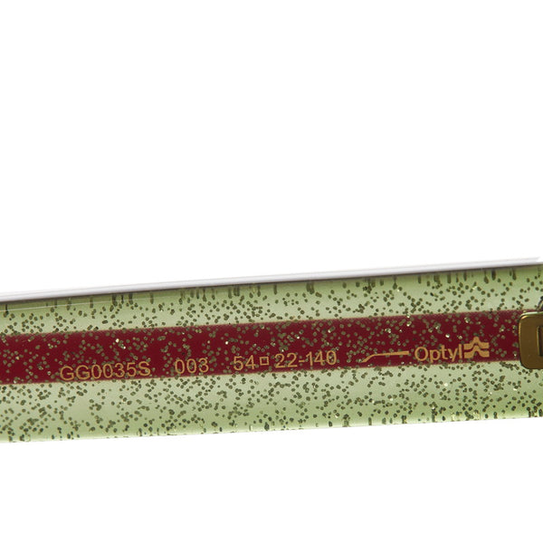 グッチ ミスGG シェリー サングラス GG0035S ブラウン グリーン アセテート レディース GUCCI 【中古】