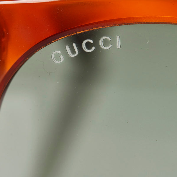 グッチ ミスGG シェリー サングラス GG0035S ブラウン グリーン アセテート レディース GUCCI 【中古】