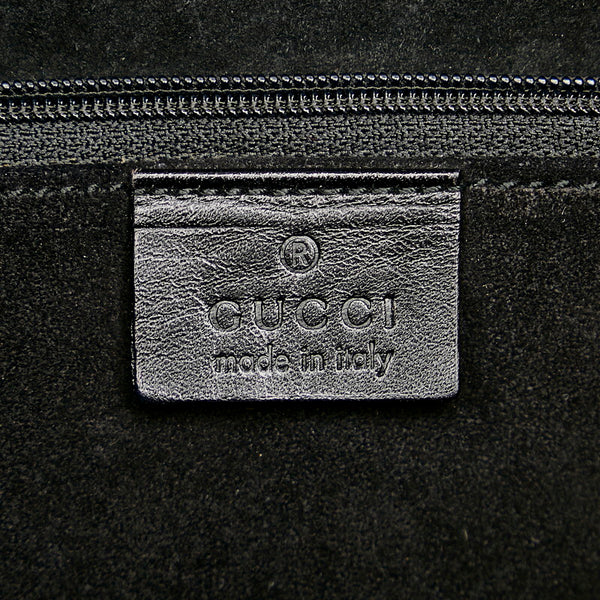 グッチ 001 3738 ブラック スウェード レザー ショルダーバッグ レディース GUCCI 【中古】