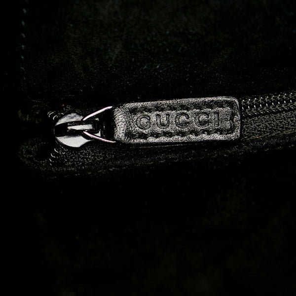 グッチ 001 3738 ブラック スウェード レザー ショルダーバッグ レディース GUCCI 【中古】