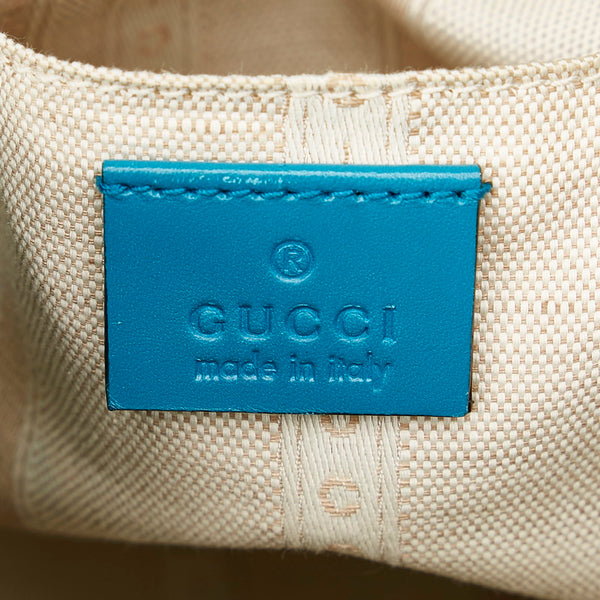 グッチ ディアマンテ 354229 ターコイズブルー ライトブルー レザー 斜め掛け ショルダーバッグ レディース GUCCI 【中古】