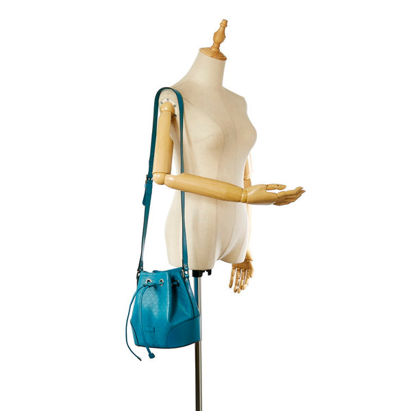 グッチ ディアマンテ 354229 ターコイズブルー ライトブルー レザー 斜め掛け ショルダーバッグ レディース GUCCI 【中古】