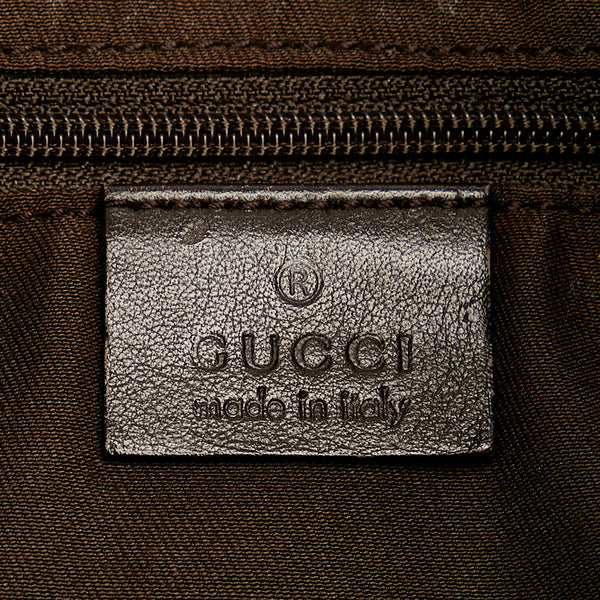グッチ GGキャンバス アビー 189833 ブラウン キャンバス レザー ワンショルダー レディース GUCCI 【中古】