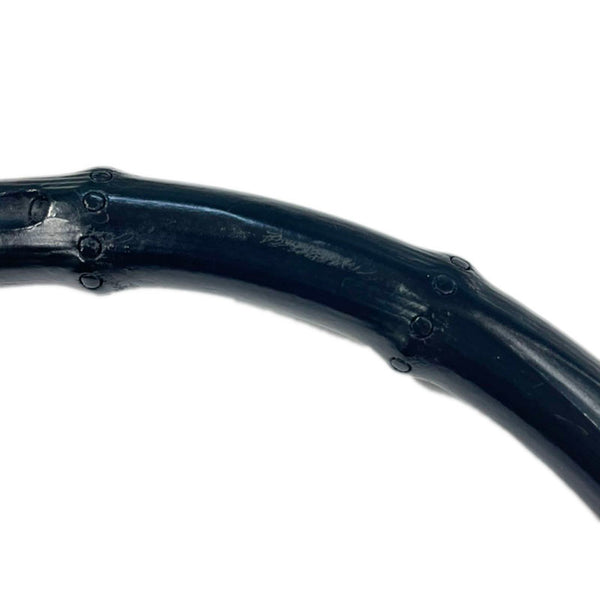 グッチ バンブー 001 4096 1705 ブラック キャンバス レザー ショルダーバッグ レディース GUCCI 【中古】