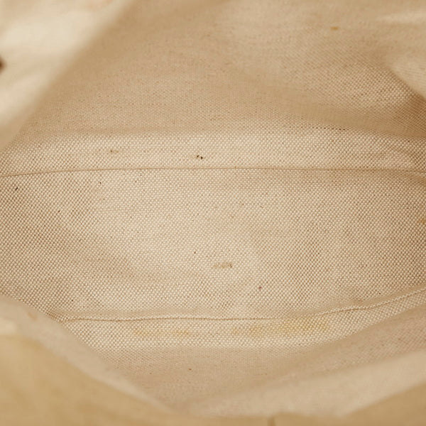 グッチ ディアマンテ  268159 ベージュ ブラウン キャンバス レザー ショルダーバッグ レディース GUCCI 【中古】