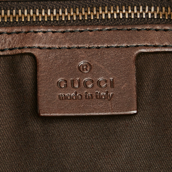 グッチ GGキャンバス 211966 ベージュ キャンバス レザー ワンショルダー レディース GUCCI 【中古】