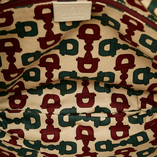 グッチ グッチシマ アビー 203257 ベージュ レザー 斜め掛け ショルダーバッグ レディース GUCCI 【中古】