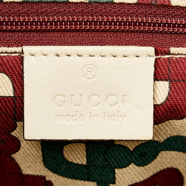 グッチ グッチシマ アビー 203257 ベージュ レザー 斜め掛け ショルダーバッグ レディース GUCCI 【中古】
