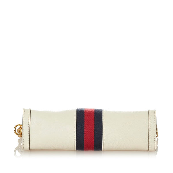 グッチ オフィディア 503877 ホワイト レザー チェーン ショルダーバッグ レディース GUCCI 【中古】