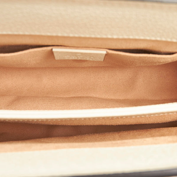 グッチ オフィディア 503877 ホワイト レザー チェーン ショルダーバッグ レディース GUCCI 【中古】