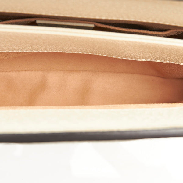 グッチ オフィディア 503877 ホワイト レザー チェーン ショルダーバッグ レディース GUCCI 【中古】