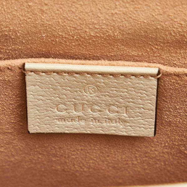 グッチ オフィディア 503877 ホワイト レザー チェーン ショルダーバッグ レディース GUCCI 【中古】