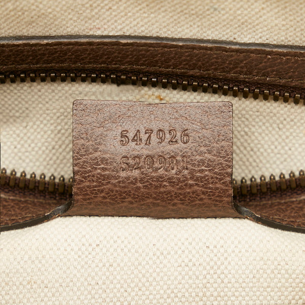 グッチ オフィディア 547926 ブラウン レッド グリーン PVC レザー ショルダーバッグ レディース GUCCI 【中古】