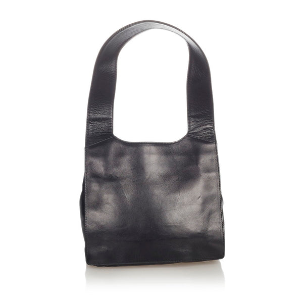 グッチ 001 4393 ブラック レザー ワンショルダー レディース GUCCI 【中古】