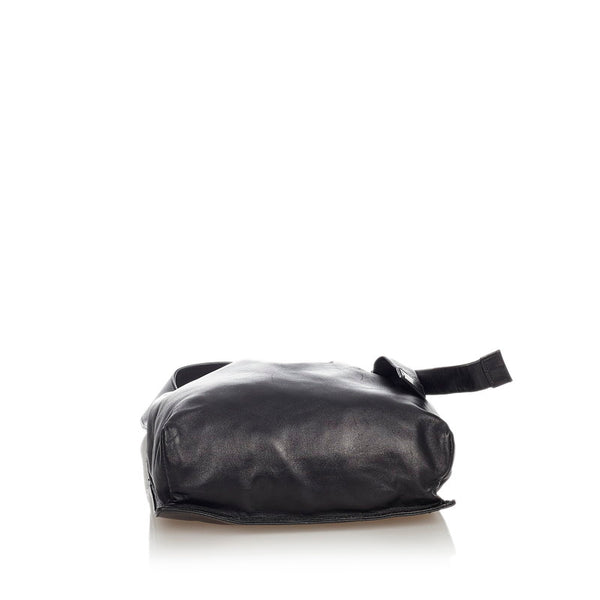 グッチ 001 4393 ブラック レザー ワンショルダー レディース GUCCI 【中古】