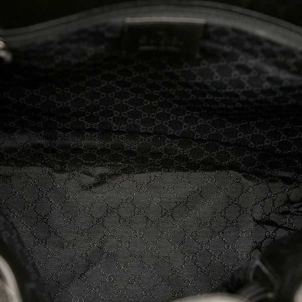 グッチ 001 4393 ブラック レザー ワンショルダー レディース GUCCI 【中古】