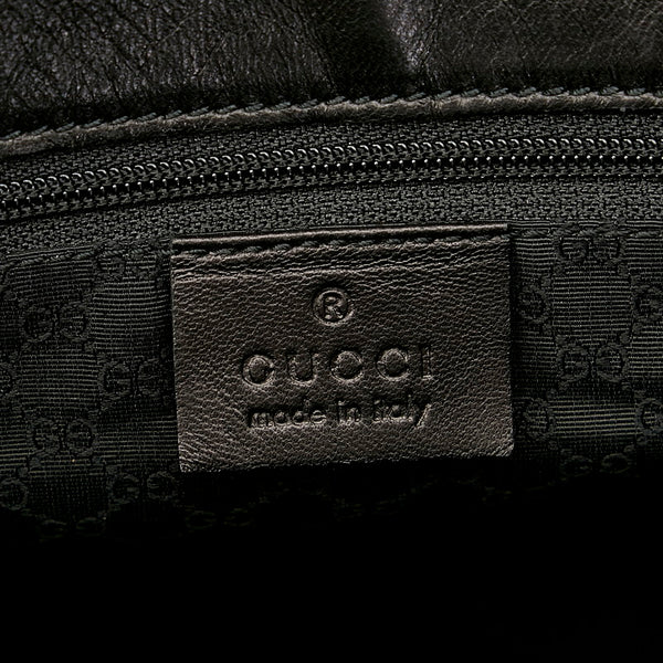 グッチ 001 4393 ブラック レザー ワンショルダー レディース GUCCI 【中古】