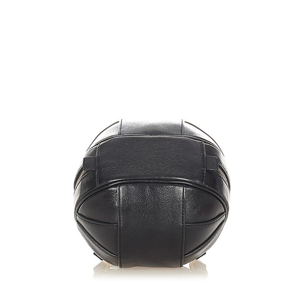 グッチ バスケットボール シェイプ ハンドバッグ ショルダーバッグ 2WAY 547855 ブラック レザー レディース GUCCI 【中古】