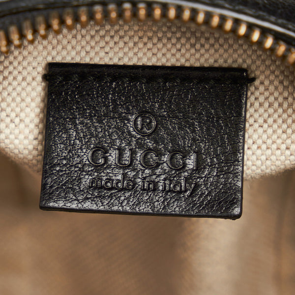 グッチ バスケットボール シェイプ ハンドバッグ ショルダーバッグ 2WAY 547855 ブラック レザー レディース GUCCI 【中古】