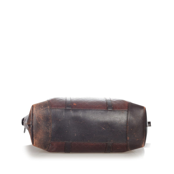 グッチ ディアマンテ 309413 ブラウン PVC レザー トートバッグ メンズ GUCCI 【中古】