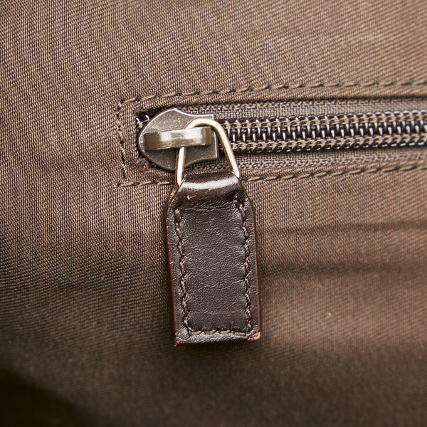 グッチ ディアマンテ 309413 ブラウン PVC レザー トートバッグ メンズ GUCCI 【中古】