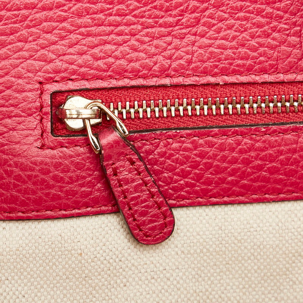 グッチ スゥィング 354408 ピンク レザー トートバッグ レディース GUCCI 【中古】