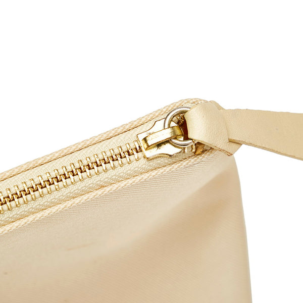 ジバンシー 千鳥格子 ホワイト ブルー キャンバス レザー トートバッグ レディース Givenchy 【中古】