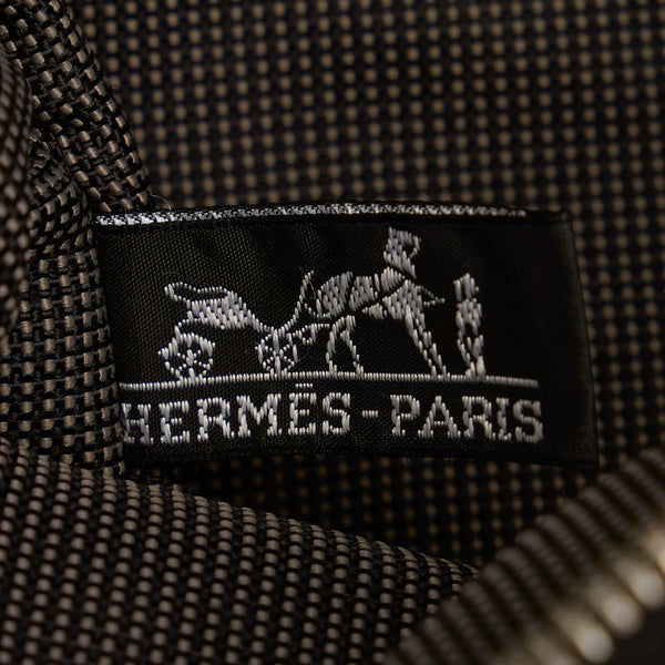 エルメス エールライン グレー キャンバス リュック バックパック メンズ HERMES 【中古】