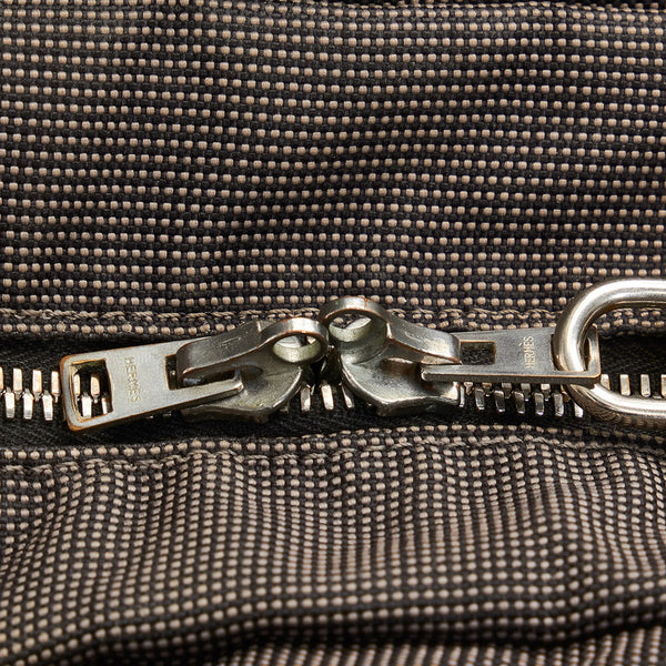エルメス エールライン グレー キャンバス リュック バックパック メンズ HERMES 【中古】
