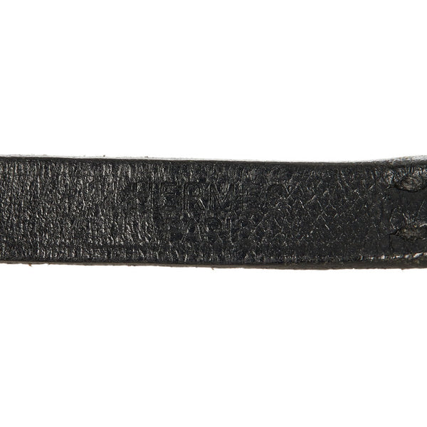 エルメス ブラック レザー アピ ロングブレス ブレスレット レディース HERMES 【中古】