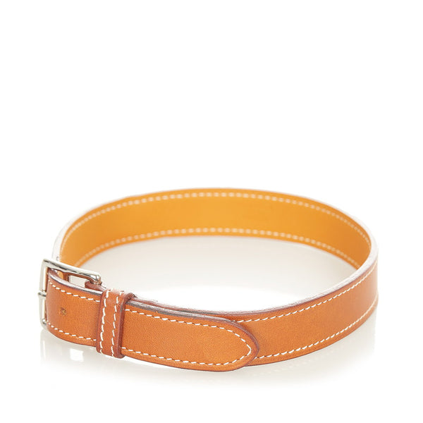 エルメス ブレスレット ブラウン レザー レディース HERMES 【中古】