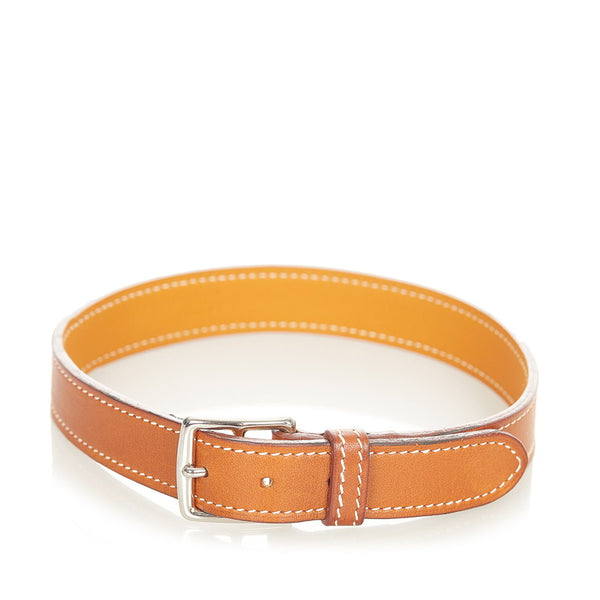 エルメス ブレスレット ブラウン レザー レディース HERMES 【中古】