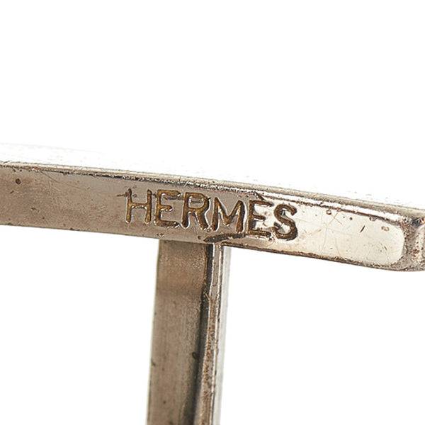 エルメス ブラック レザー アピ3 ブレスレット メンズ HERMES 【中古】
