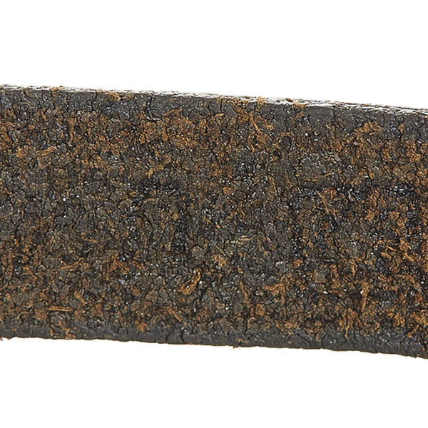 エルメス ブラック レザー アピ3 ブレスレット メンズ HERMES 【中古】