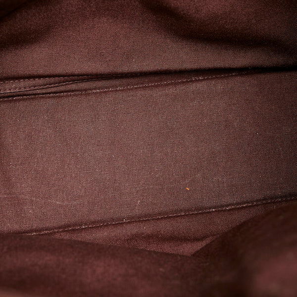 エルメス フールトゥカバス レッド ワインレッド キャンバス ハンドバッグ レディース HERMES 【中古】