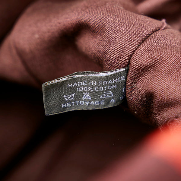 エルメス フールトゥカバス レッド ワインレッド キャンバス ハンドバッグ レディース HERMES 【中古】