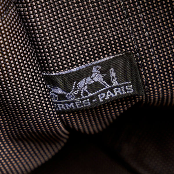 エルメス エールライントートMM グレー キャンバス ハンドバッグ メンズ HERMES 【中古】