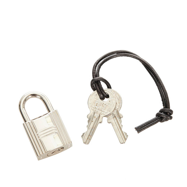 エルメス シルバー ブラック メタル カデナ レディース HERMES 【中古】