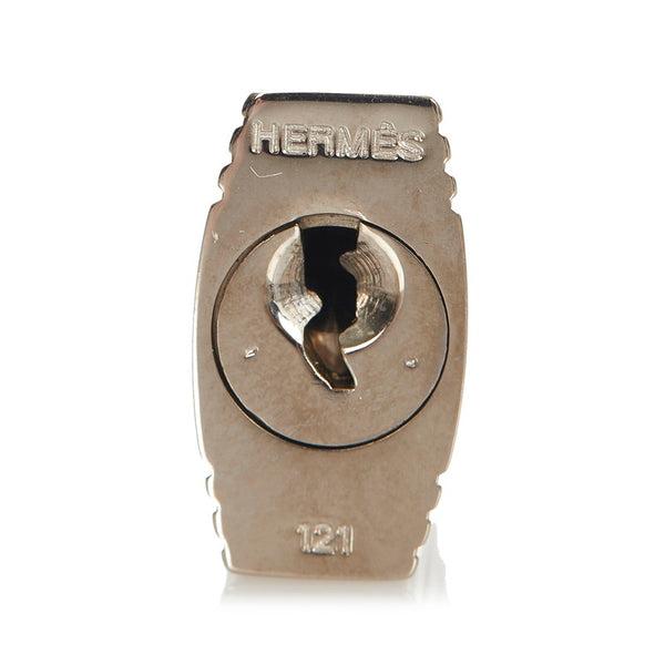 エルメス シルバー ブラック メタル カデナ レディース HERMES 【中古】