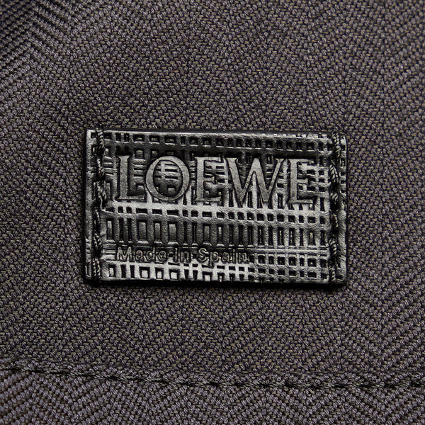 ロエベ アナグラム ブラック レザー ビジネスバッグ ショルダーバッグ 2WAY メンズ LOEWE 【中古】