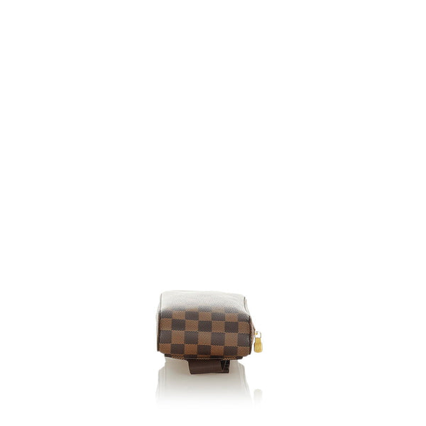 ルイ ヴィトン ダミエ ジェロニモス N51994 ブラウン レザー PVC ボディバッグ レディース LOUIS VUITTON 【中古】