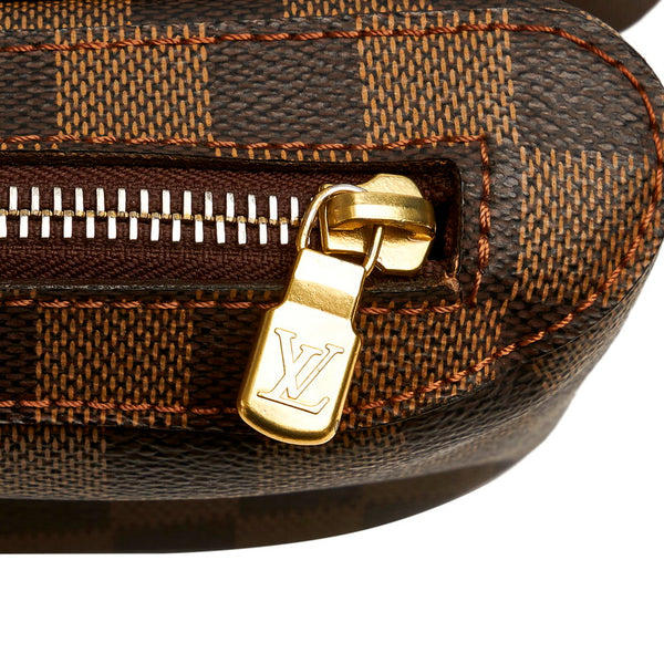 ルイ ヴィトン ダミエ ジェロニモス N51994 ブラウン レザー PVC ボディバッグ レディース LOUIS VUITTON 【中古】
