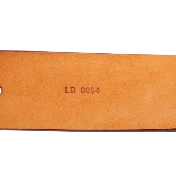ルイ ヴィトン サンチュール M6901 ブラウン レザー ベルト メンズ LOUIS VUITTON 【中古】