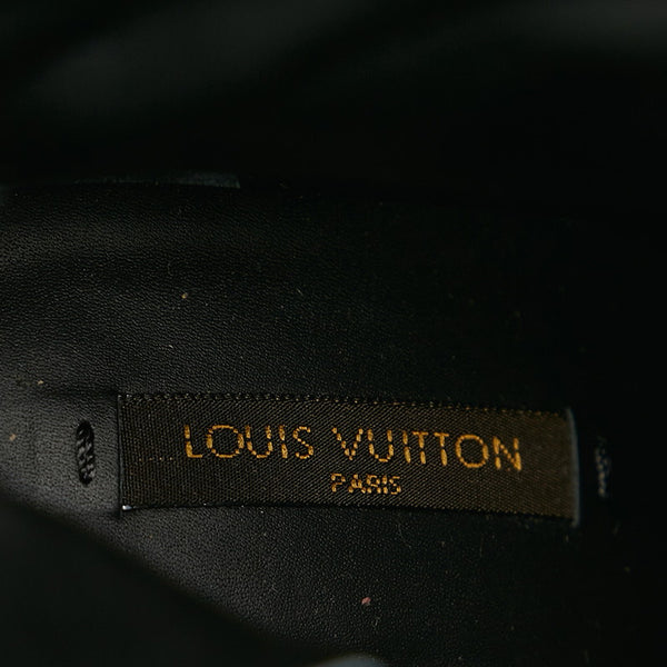 ルイ ヴィトン ブラック PVC スウェード ブーツ レディース LOUIS VUITTON 【中古】