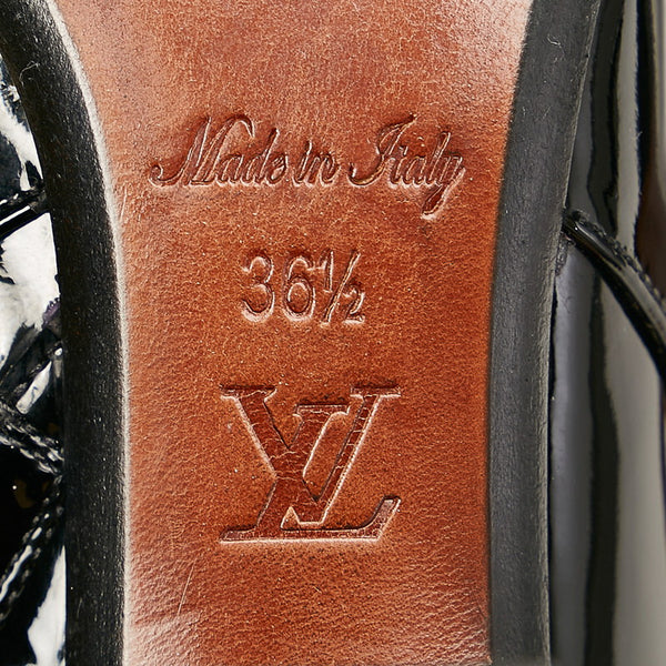 ルイ ヴィトン ブラック PVC スウェード ブーツ レディース LOUIS VUITTON 【中古】