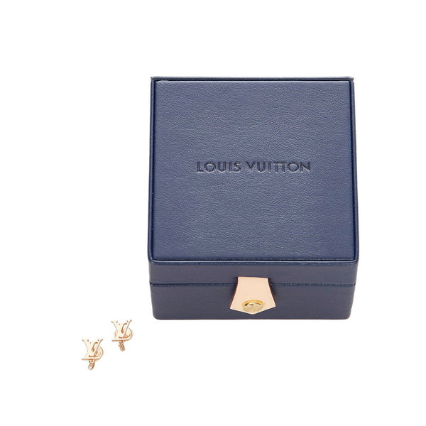 ルイ ヴィトン Q9654 K18PG ピンクゴールド ダイヤモンド ピュス イディール ブロッサムLV  ピアス レディース LOUIS VUITTON 【中古】