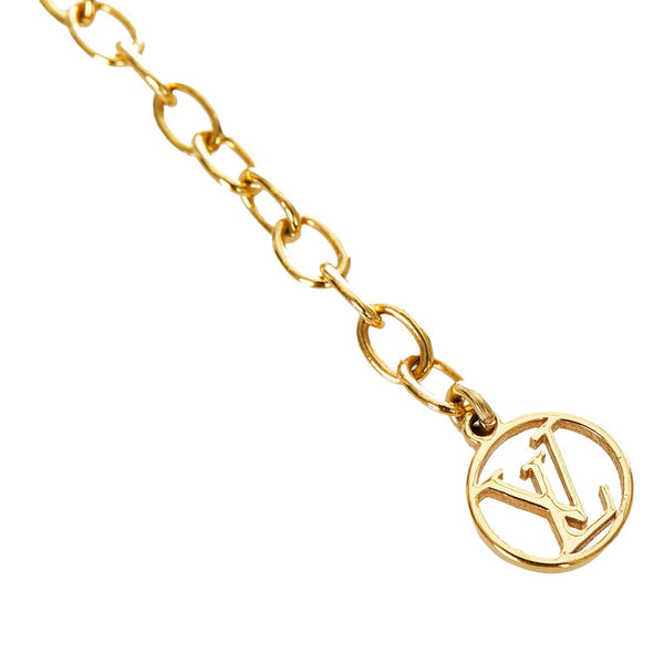 ルイ ヴィトン M61083 ゴールド メッキ エセンシャルV ネックレス レディース LOUIS VUITTON 【中古】
